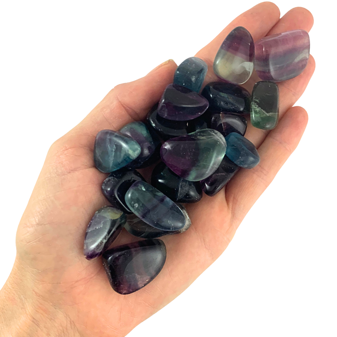 Fluorite, Rainbow Tumbled Stones
